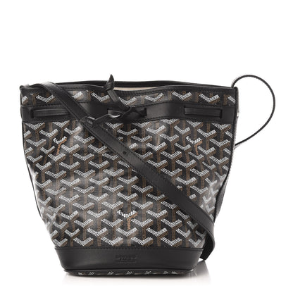 Goyard Goyardine Petit Flot Bucket Bag PM Black 1 of 8