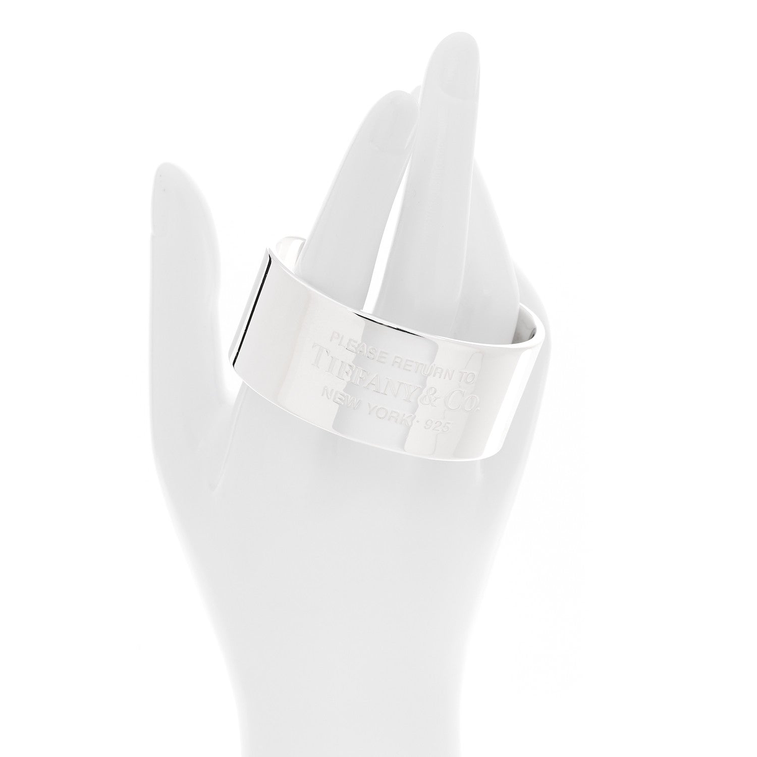 Tiffany Sterling Silver Wide Return To Tiffany Cuff Bracelet 2 of 5