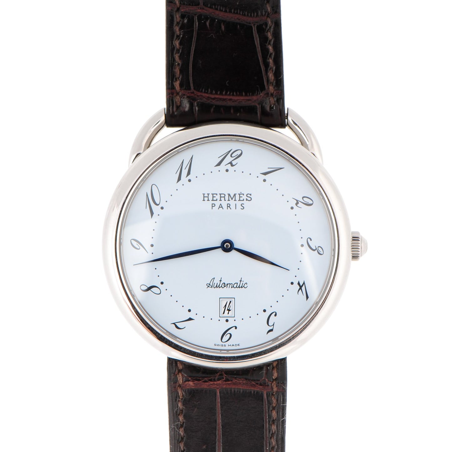 Stainless Steel Alligator 41mm Arceau Automatic Watch Havane