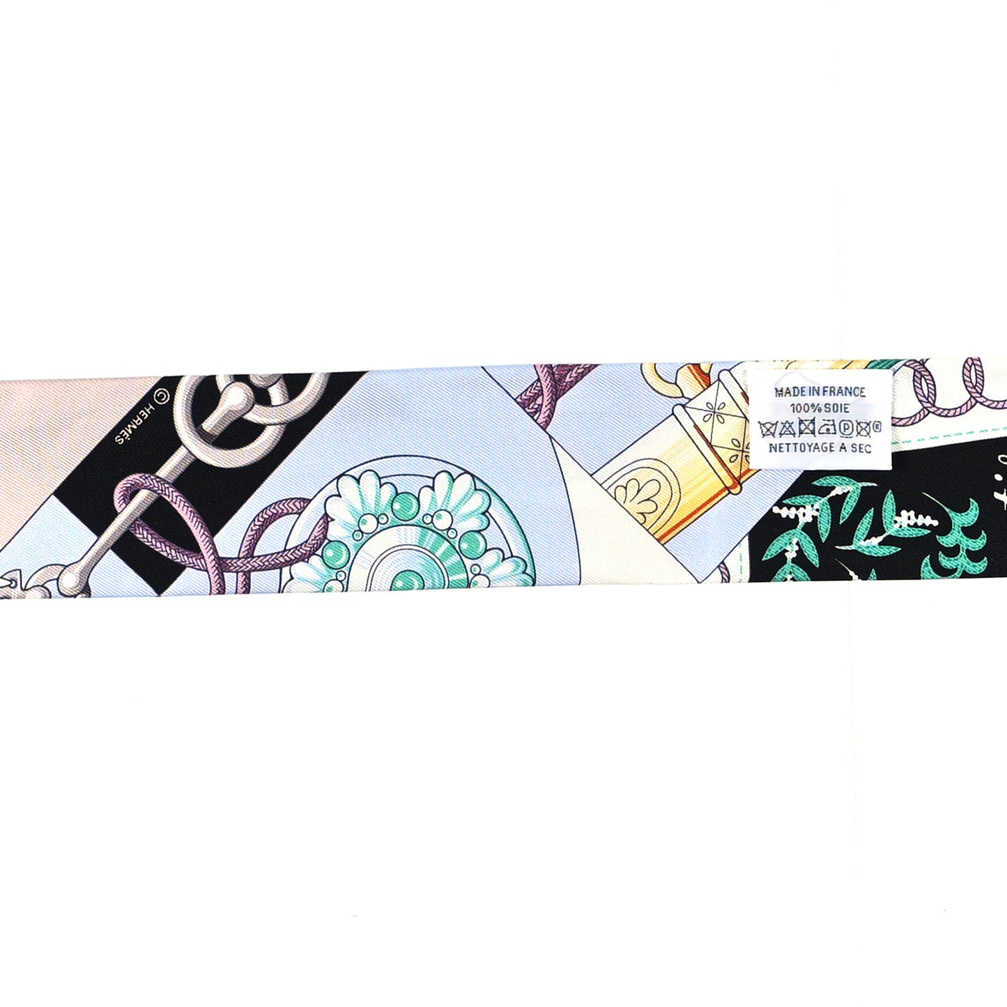 Silk Cliquetis Twilly Black Rose Menthol