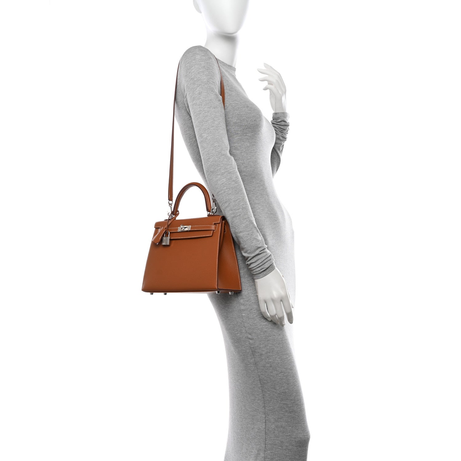 Hermes Epsom Kelly Sellier 25 Gold 2 of 11