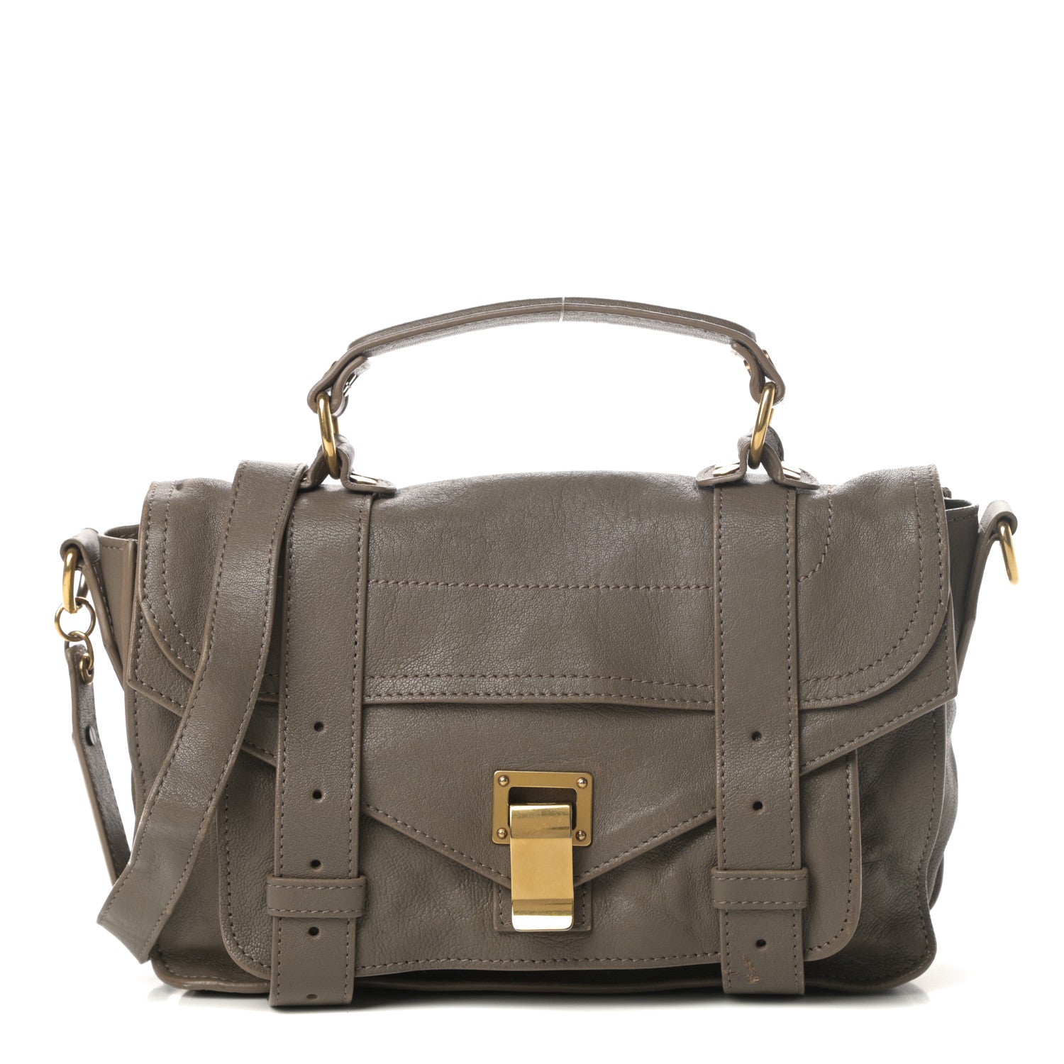 Proenza Schouler Lambskin Tiny PS1 Satchel Smoke 1 of 18