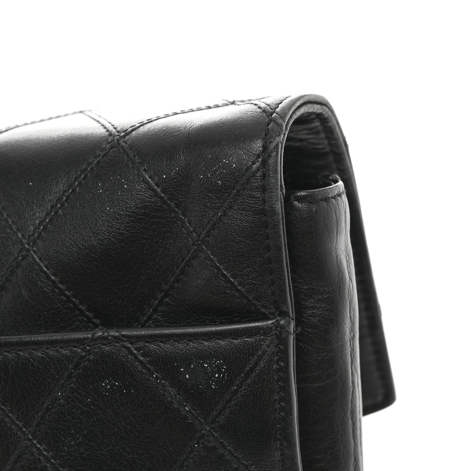 レア　貴重　CHANEL ブラック レザービジネスバッグ Chanel Lambskin Stitched Briefcase Bag Black 1844917 – FASHIONPHILE
