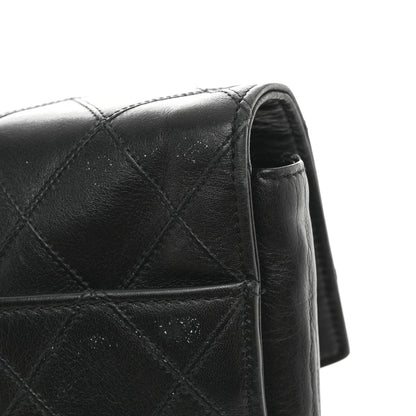 Chanel Lambskin Stitched Briefcase Bag Black 17 of 18