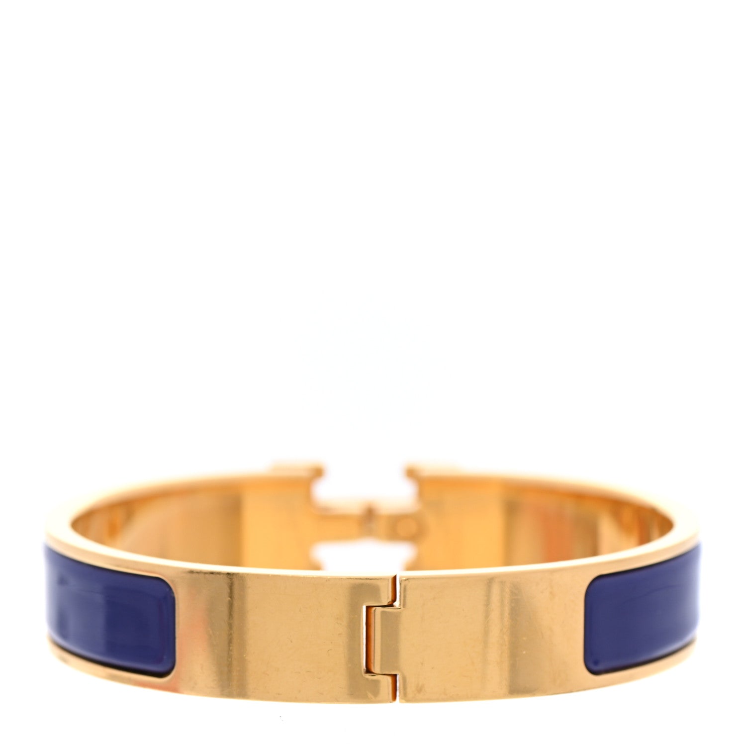 Hermes Enamel Narrow Clic Clac H Bracelet PM Iris 3 of 6