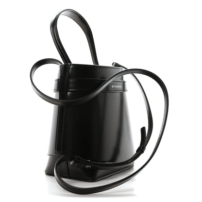 Givenchy Box Calfskin Shark Lock Bucket Bag Black 3 of 9