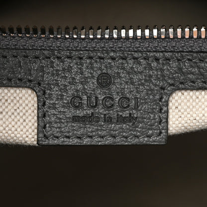 Gucci GG Supreme Monogram Textured Dollar Calfskin Medium Ophidia Tote Grey Black Graphite Grey 6 of 15