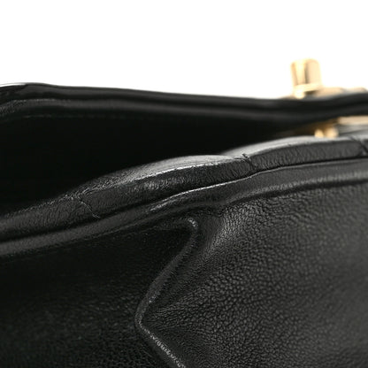 Chanel Lambskin Patent Calfskin Quilted Hold The Line CC Wallet On Chain WOC Black 11 of 12