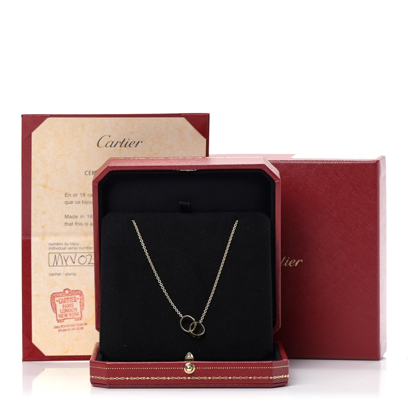 18K Yellow Gold Interlocking LOVE Necklace
