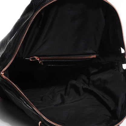 Alexander Wang Pebbled Calfskin Large Emile Black Rose Gold Hardware 5 of 10