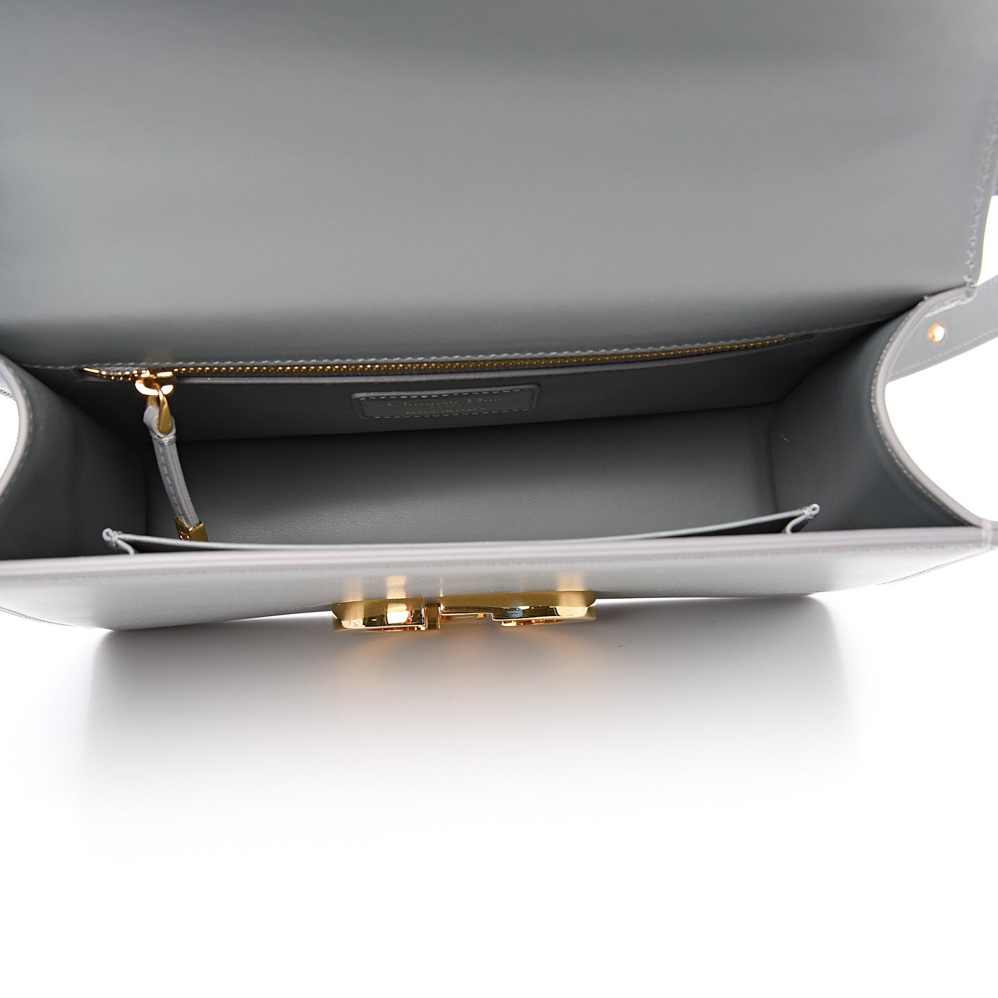 Smooth Calfskin 30 Montaigne Flap Bag Gray