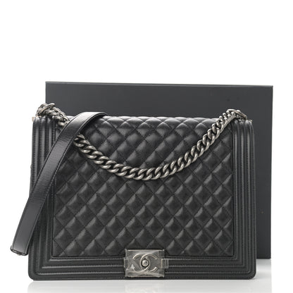 Chanel Caviar Quilted Large Boy Flap Black 11 of 11