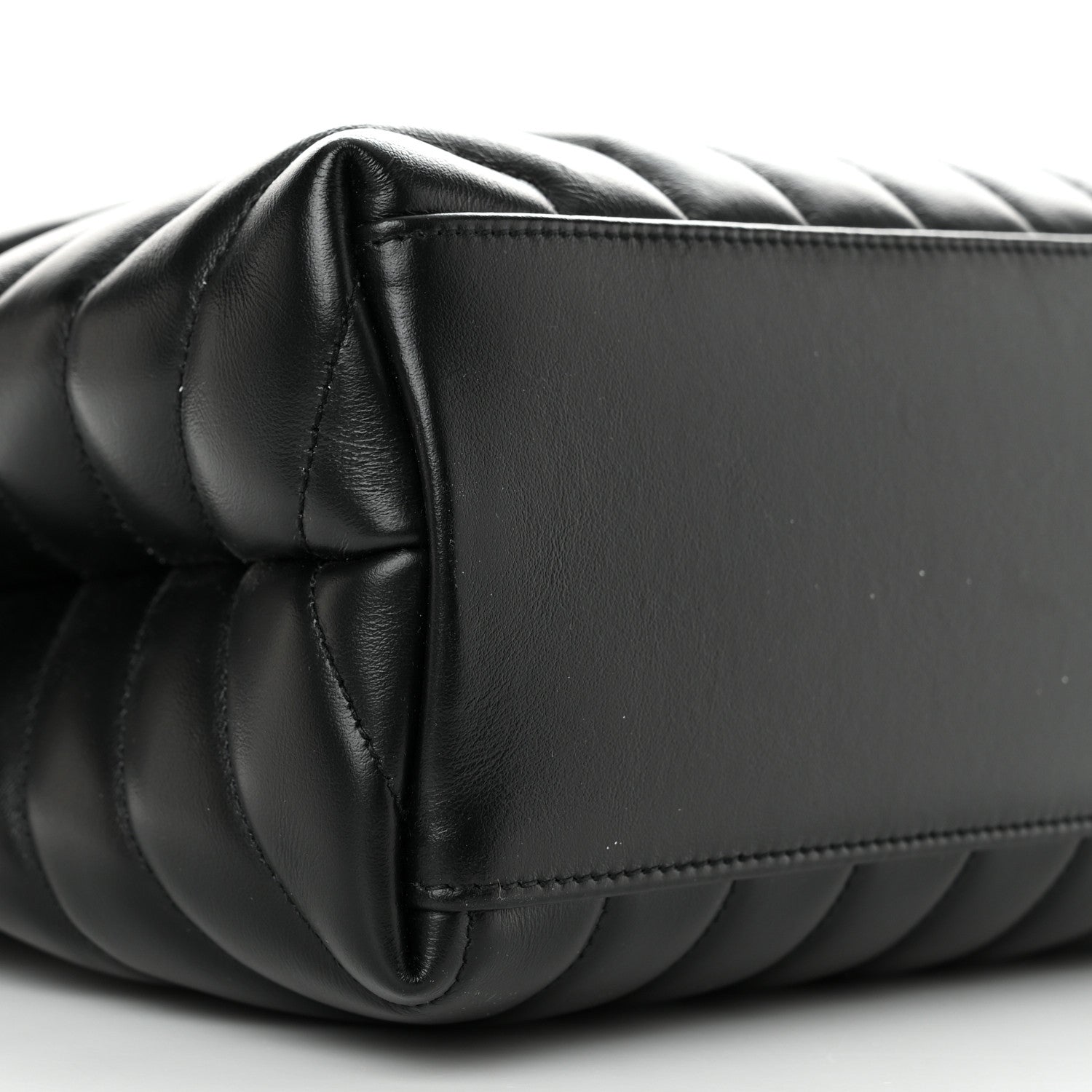 Saint Laurent Calfskin Y Quilted Monogram Medium Loulou Chain Satchel Black 9 of 10