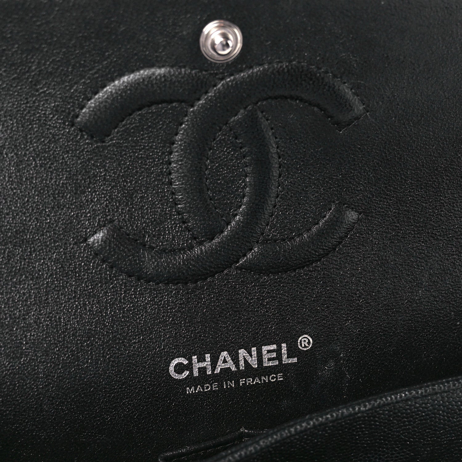 Chanel Iridescent Caviar Quilted Medium Double Flap Black 6 of 13