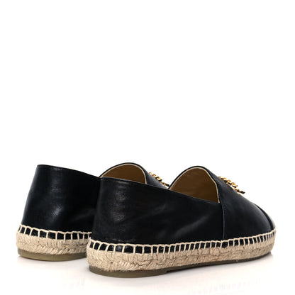 Chanel Calfskin Chain CC Espadrilles 41 Black 4 of 8