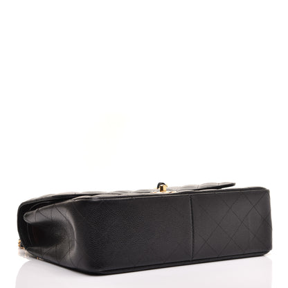 Chanel Caviar Quilted Jumbo Double Flap Black 4 of 11