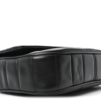 Celine Goatskin Matelasse Chain Shoulder Bag Black 8 of 9