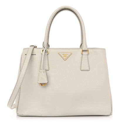 Prada Saffiano Medium Galleria Double Zip Tote Talco 1 of 15