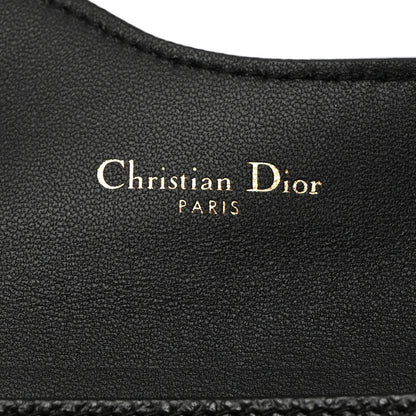 Christian Dior Grained Calfskin Saddle Card Holder Black 6 of 9