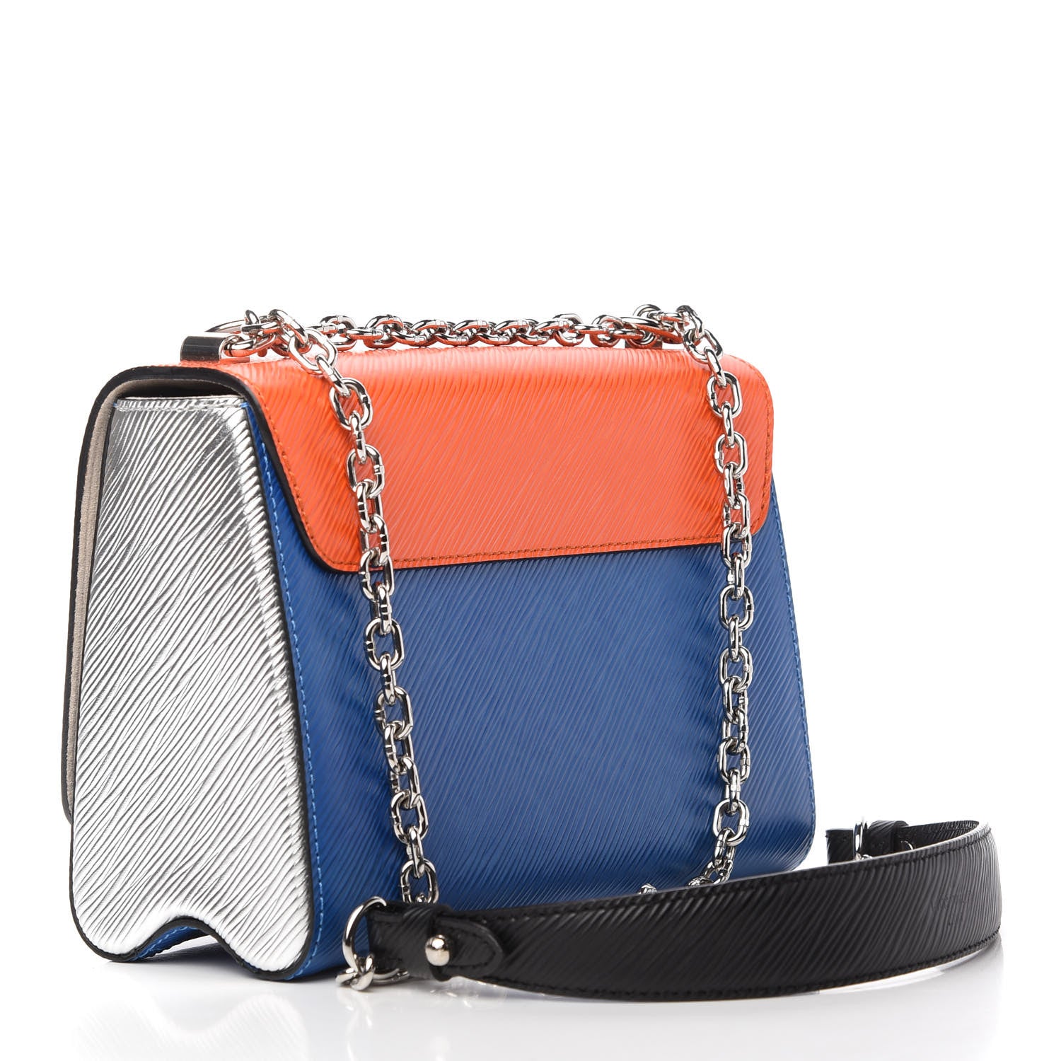 Louis Vuitton Epi Twist Shoulder Bag MM Marine Orange 3 of 10