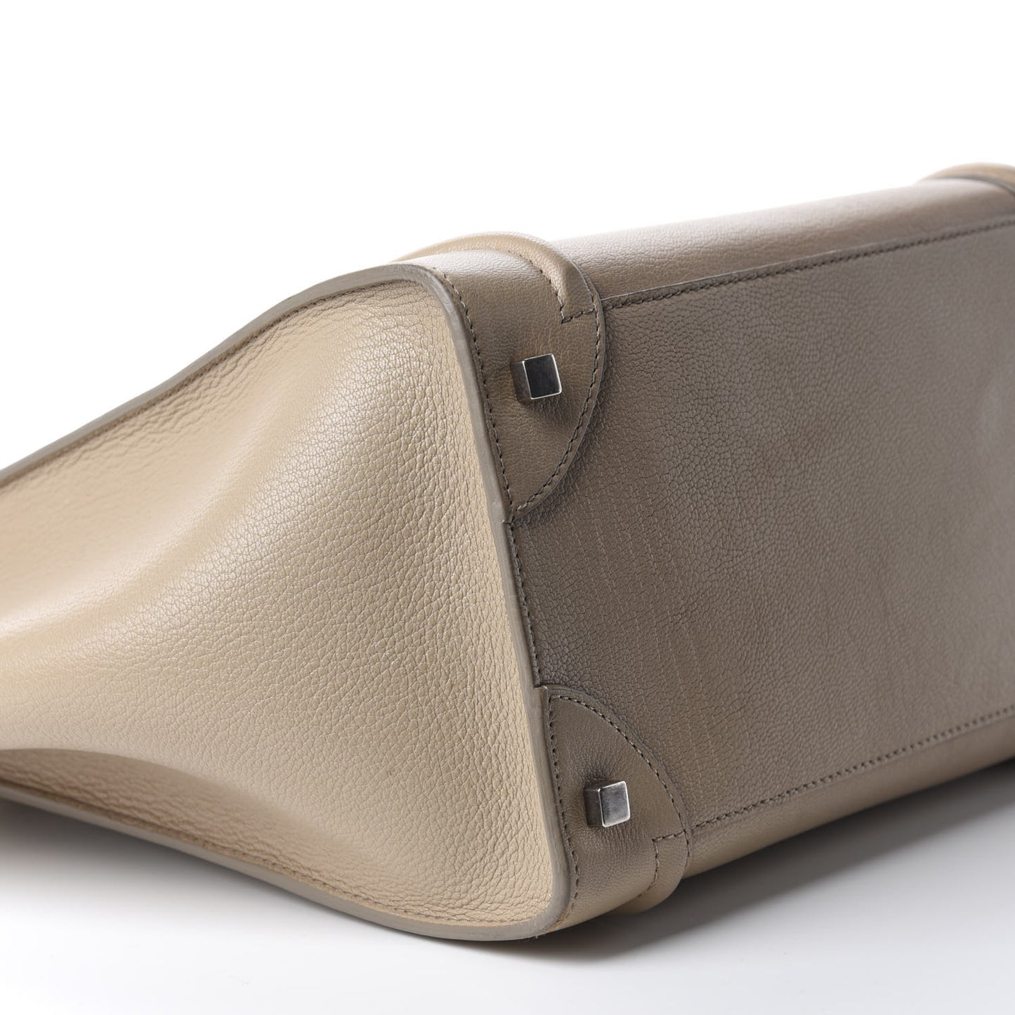 Drummed Calfskin Mini Luggage Dune