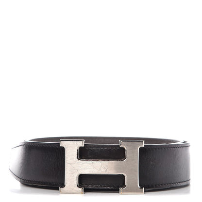 Hermes Box Togo 32mm H Belt 85 Black Etain 1 of 11
