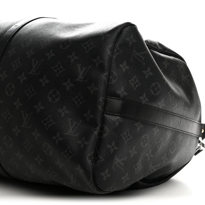 Louis Vuitton Monogram Eclipse Keepall Bandouliere 55 9 of 10