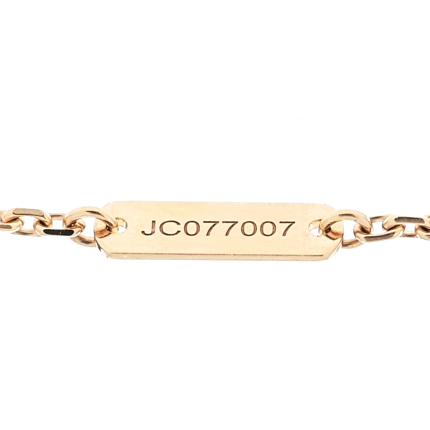 Van Cleef & Arpels 18K Yellow Gold Guilloche Vintage Alhambra Pendant Necklace 8 of 8