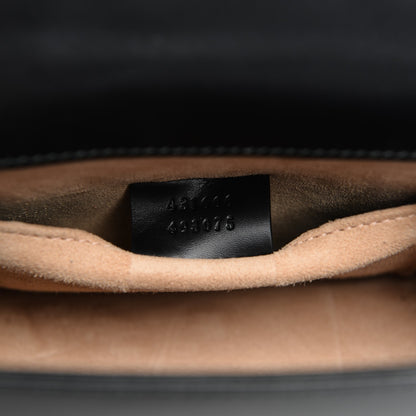 Gucci Calfskin Mini Sylvie Chain Shoulder Bag Black 7 of 7