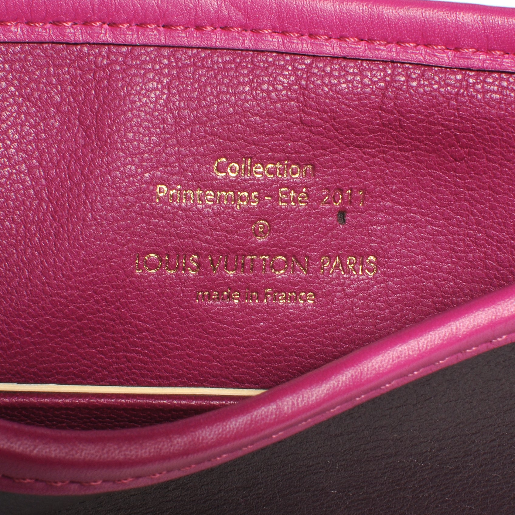 Louis Vuitton Cuir Art Deco Trapeze Prune Cyclamen 6 of 8