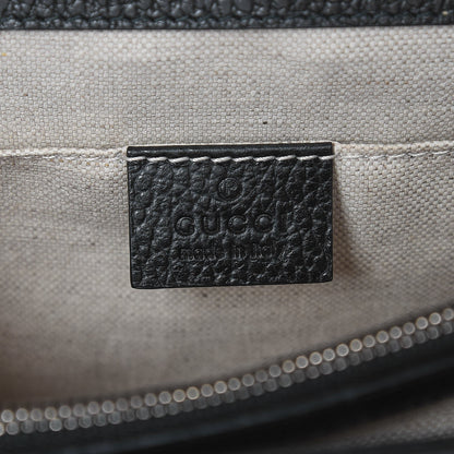 Gucci Dollar Calfskin Crystal Web Medium Dionysus Bamboo Top Handle Bag Black Black Diamond 6 of 7