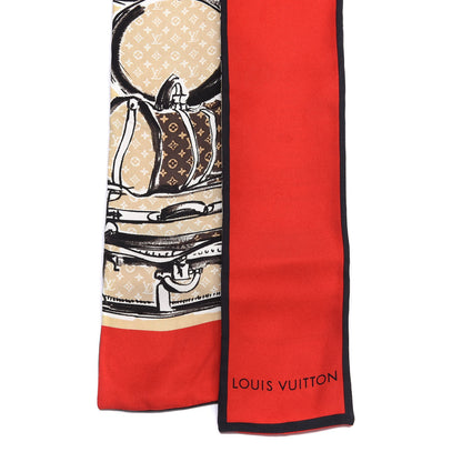 Louis Vuitton Silk Monogram Trunks Bandeau Brown 2 of 3