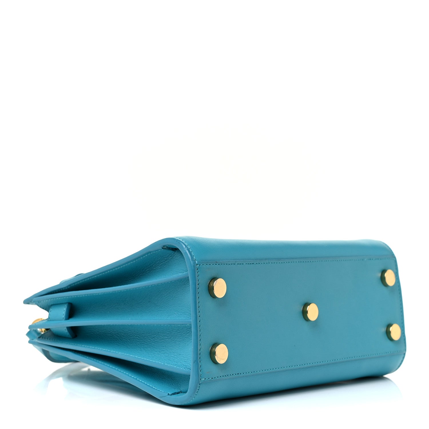 Saint Laurent Calfskin Nano Sac De Jour Turquoise 3 of 16