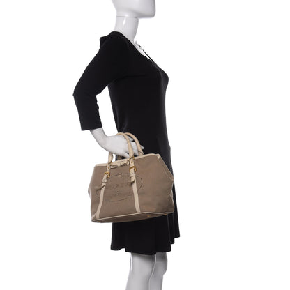 Prada Jacquard Logo Tote Talco 2 of 17