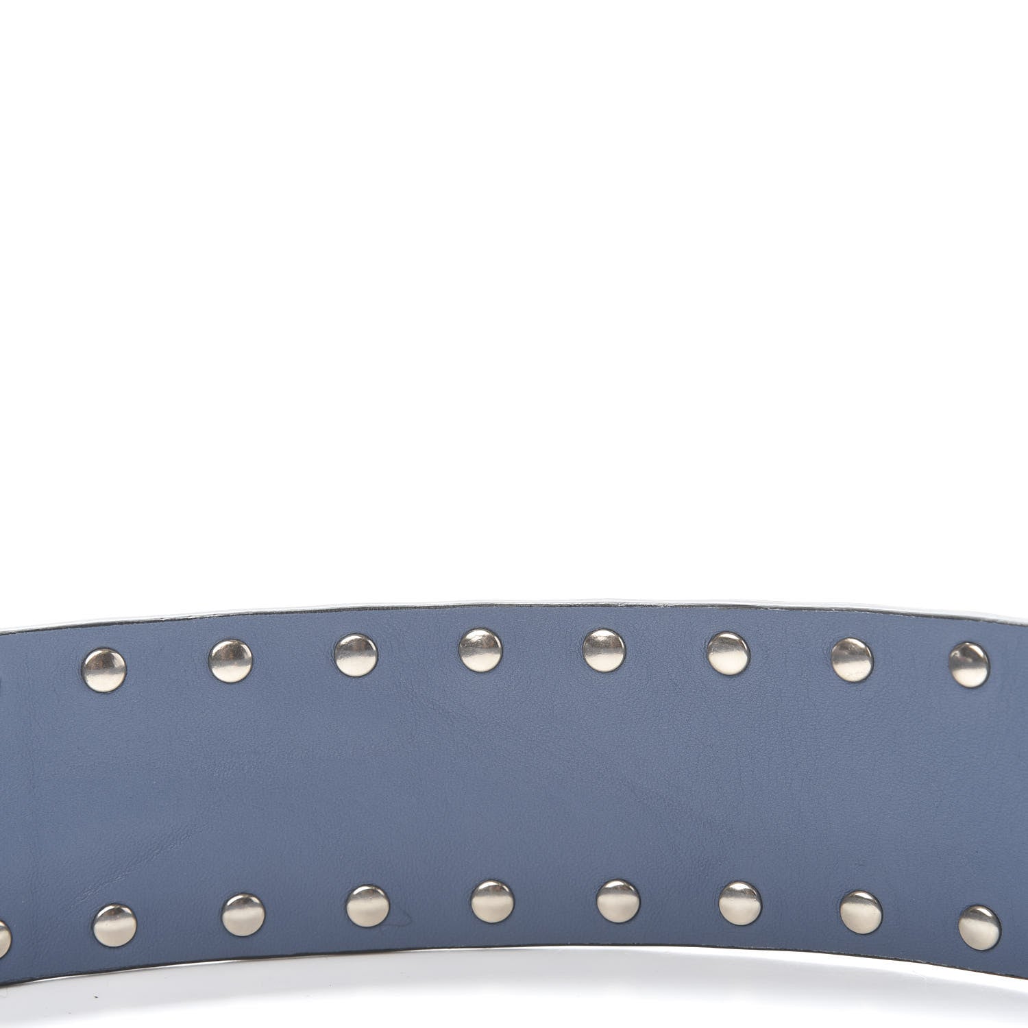 Valentino Garavani Suede Rockstud Spike Shoulder Strap Blue 5 of 5