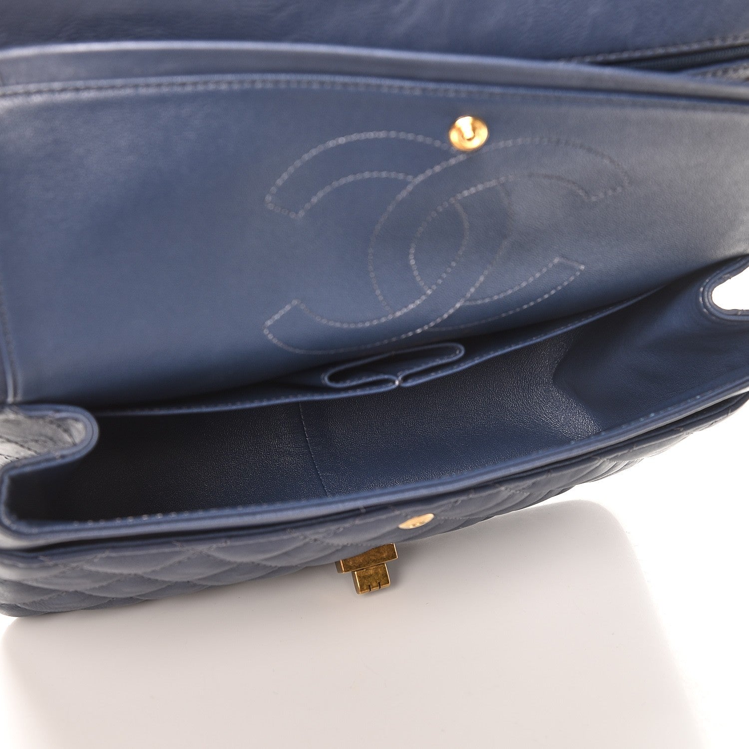 Chanel Calfskin Quilted 2.55 Reissue 226 Flap Blue 6 of 8