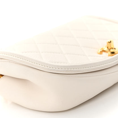 Chanel Calfskin Quilted Small Underline Flap White 8 of 12