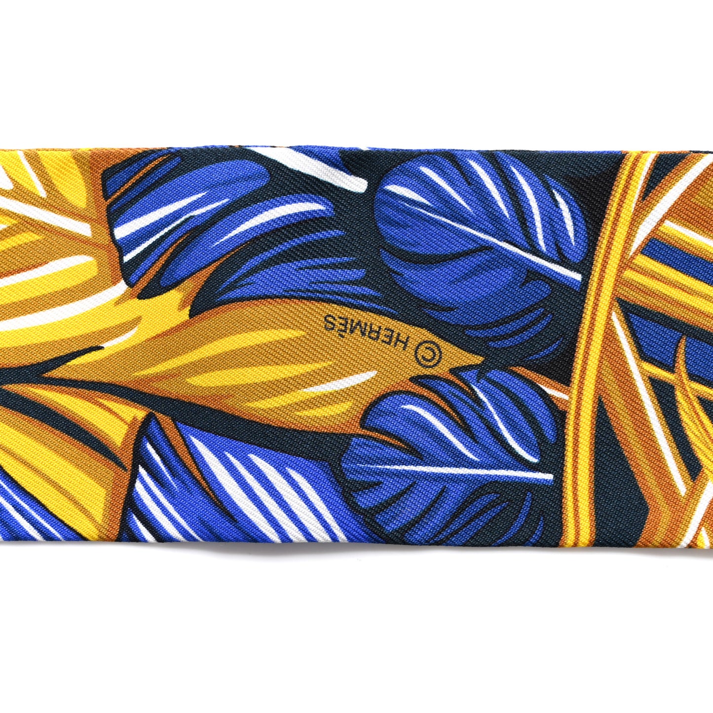 Silk La Danse Pacifique Twilly Bleu Nuit Jaune Vif