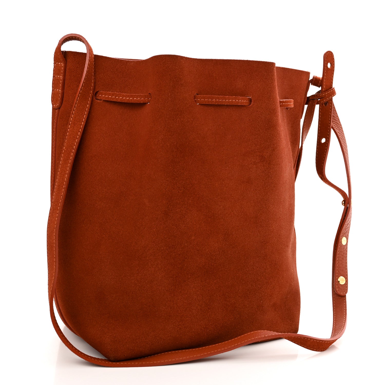 Mansur Gavriel Suede Bucket Bag Brick 3 of 10