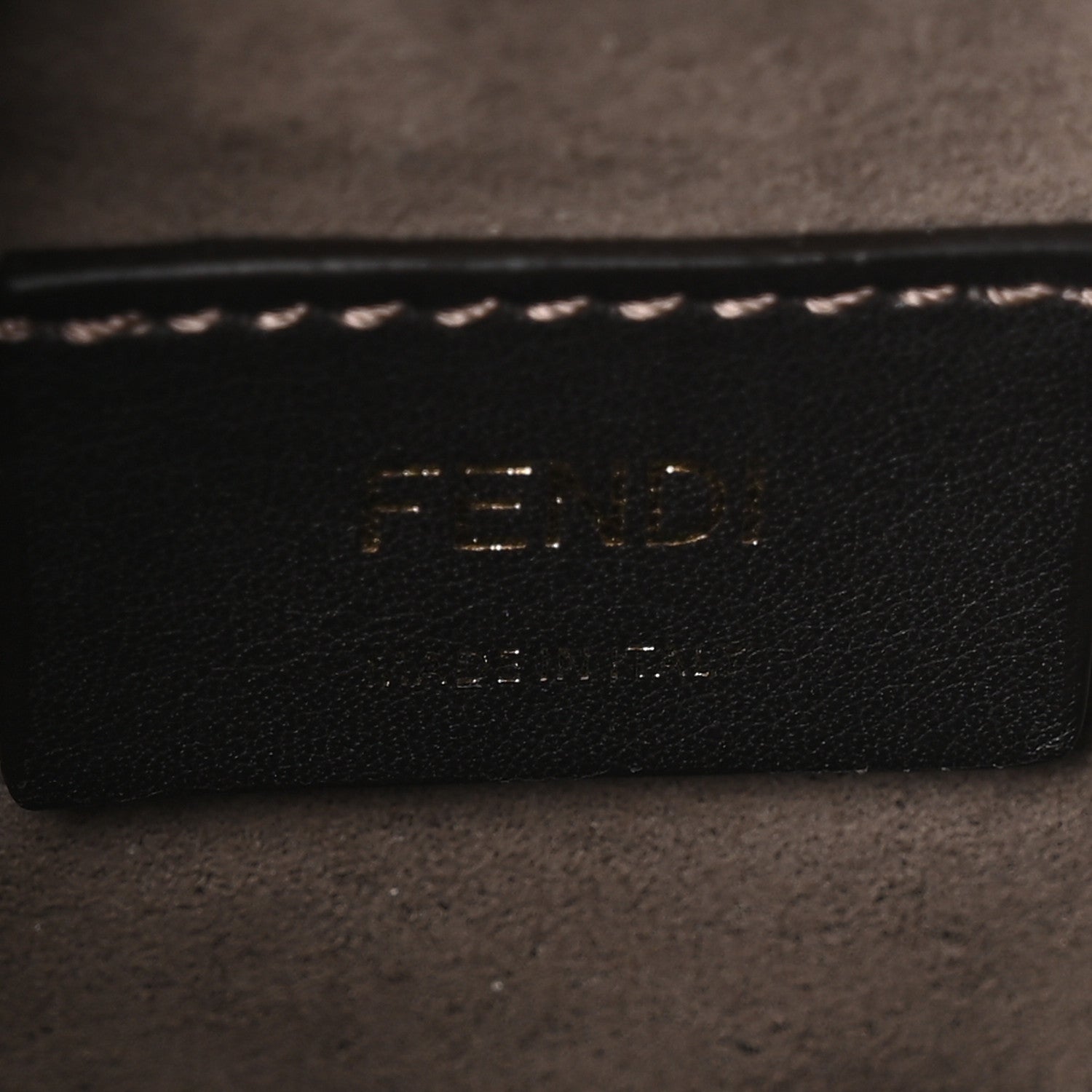 Fendi Vitello Liberty F is Fendi Bi-Color FF 1974 Embossed Mini Mon Tresor Bucket Bag Maya Black 6 of 10