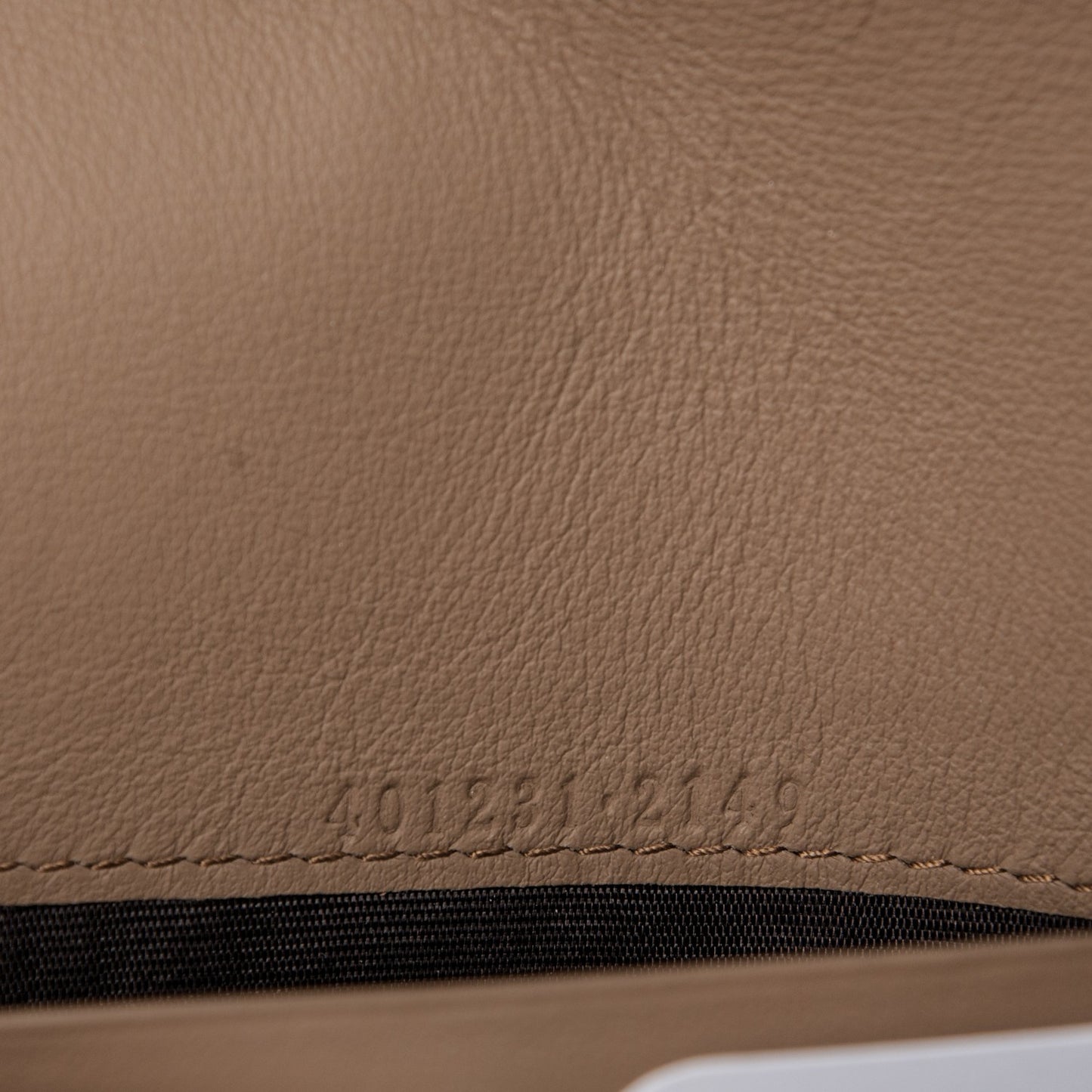 GG Supreme Monogram Mini Dionysus Chain Wallet Beige Taupe
