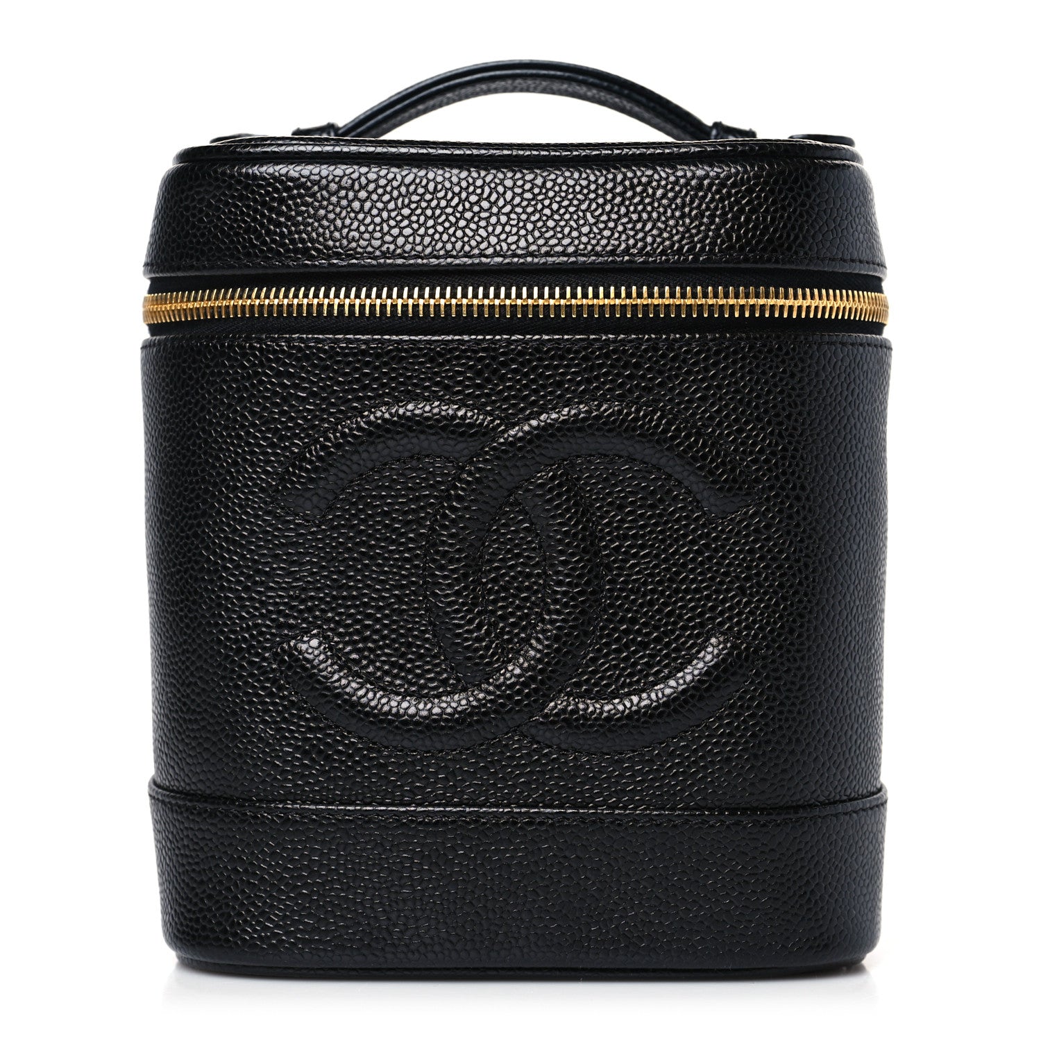 Chanel Caviar Vanity Cosmetic Case Black 1 of 10