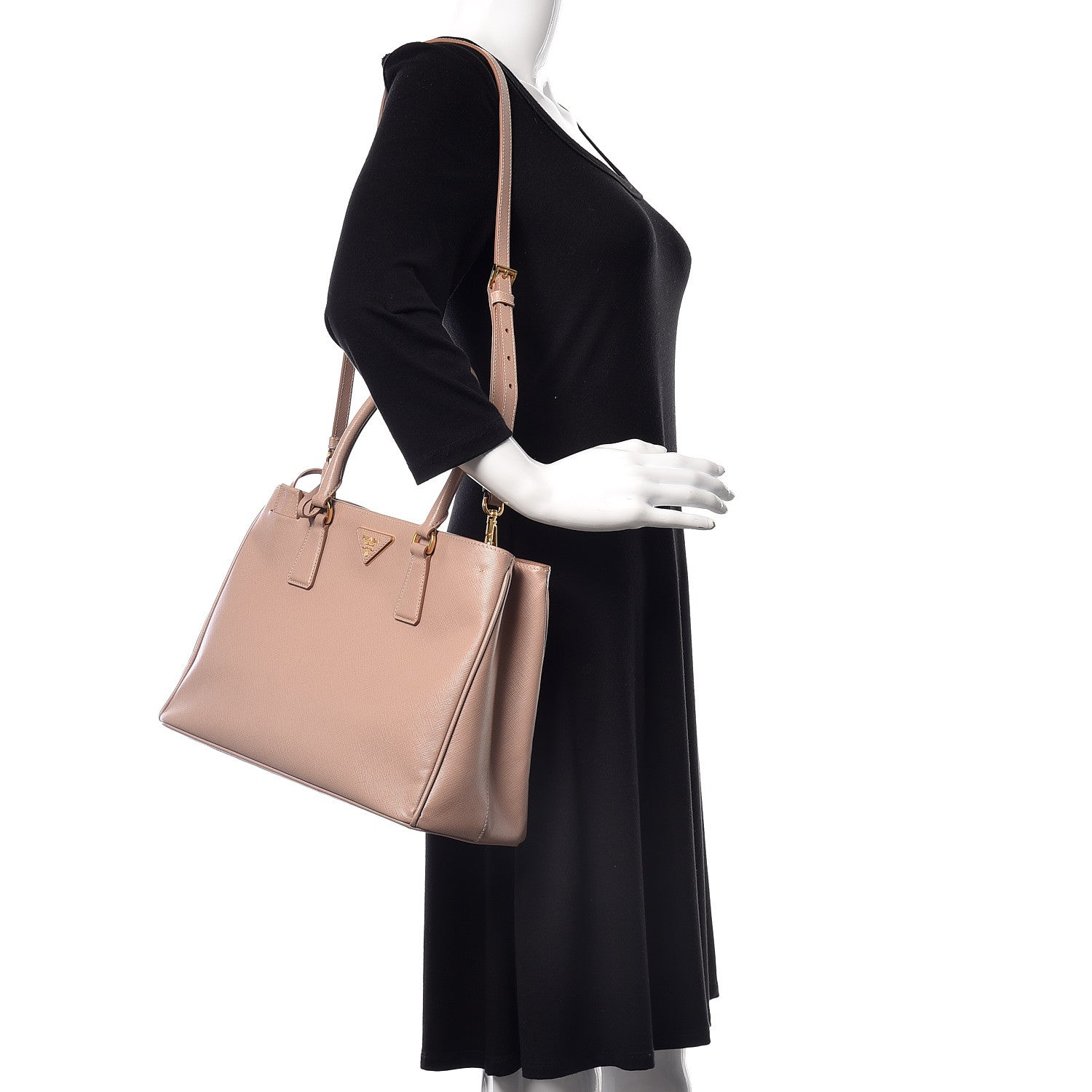 Prada Saffiano Lux Medium Tote Cammeo 2 of 9
