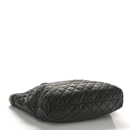 Saint Laurent Lambskin Quilted Maxi Icare Shopping Tote Black 5 of 12