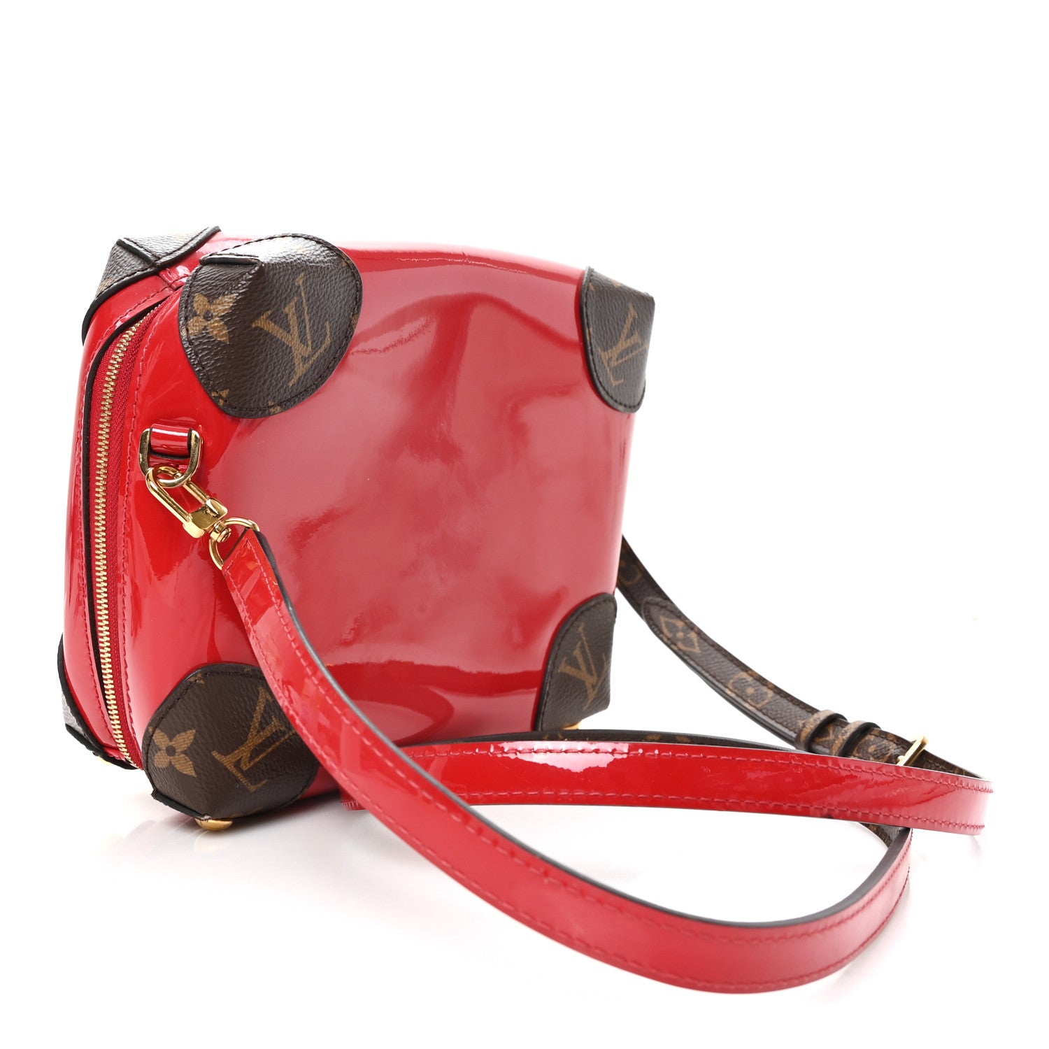 Louis Vuitton Patent Miroir Venice Scarlet 2 of 9