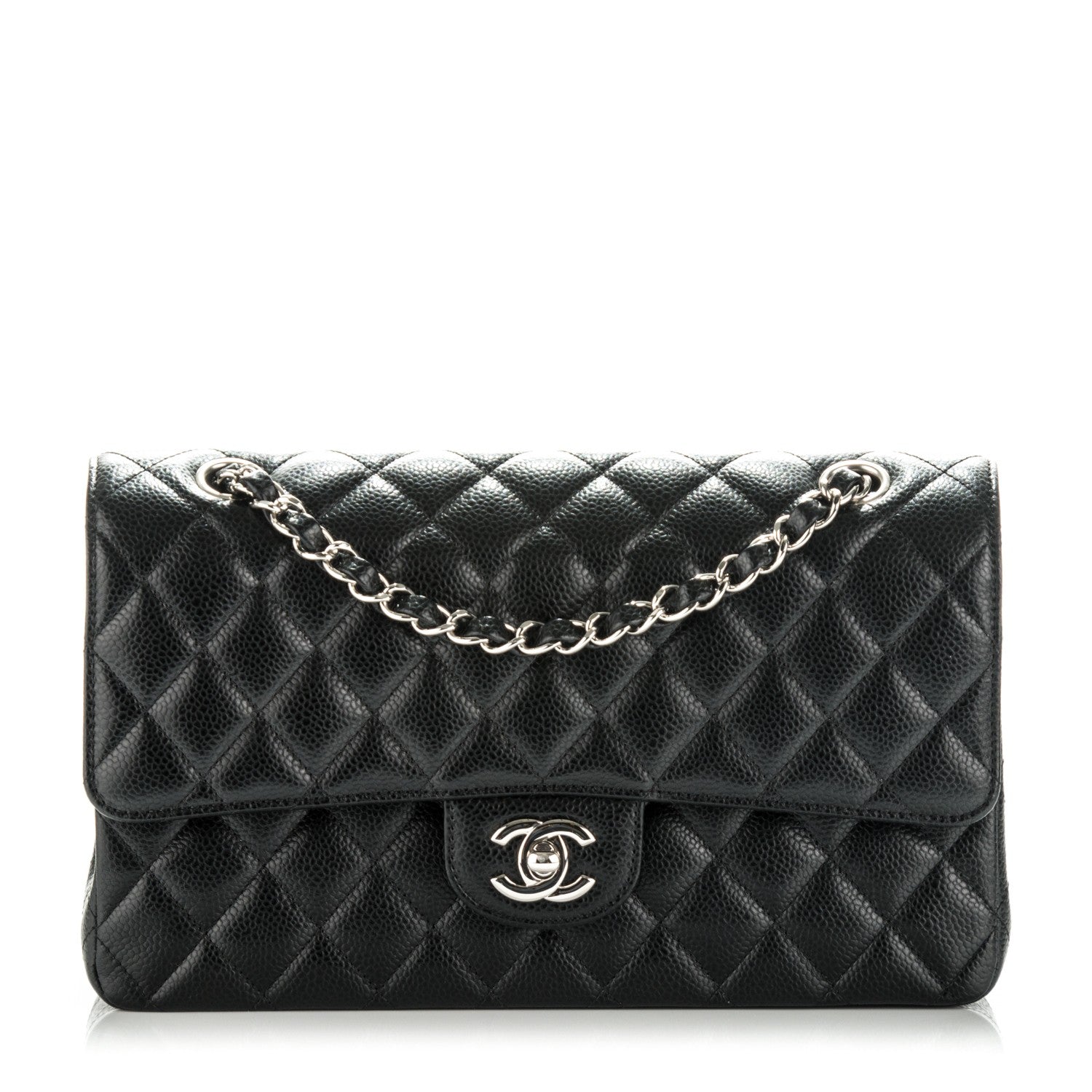 Chanel Caviar Quilted Medium Double Flap Black 1 of 8