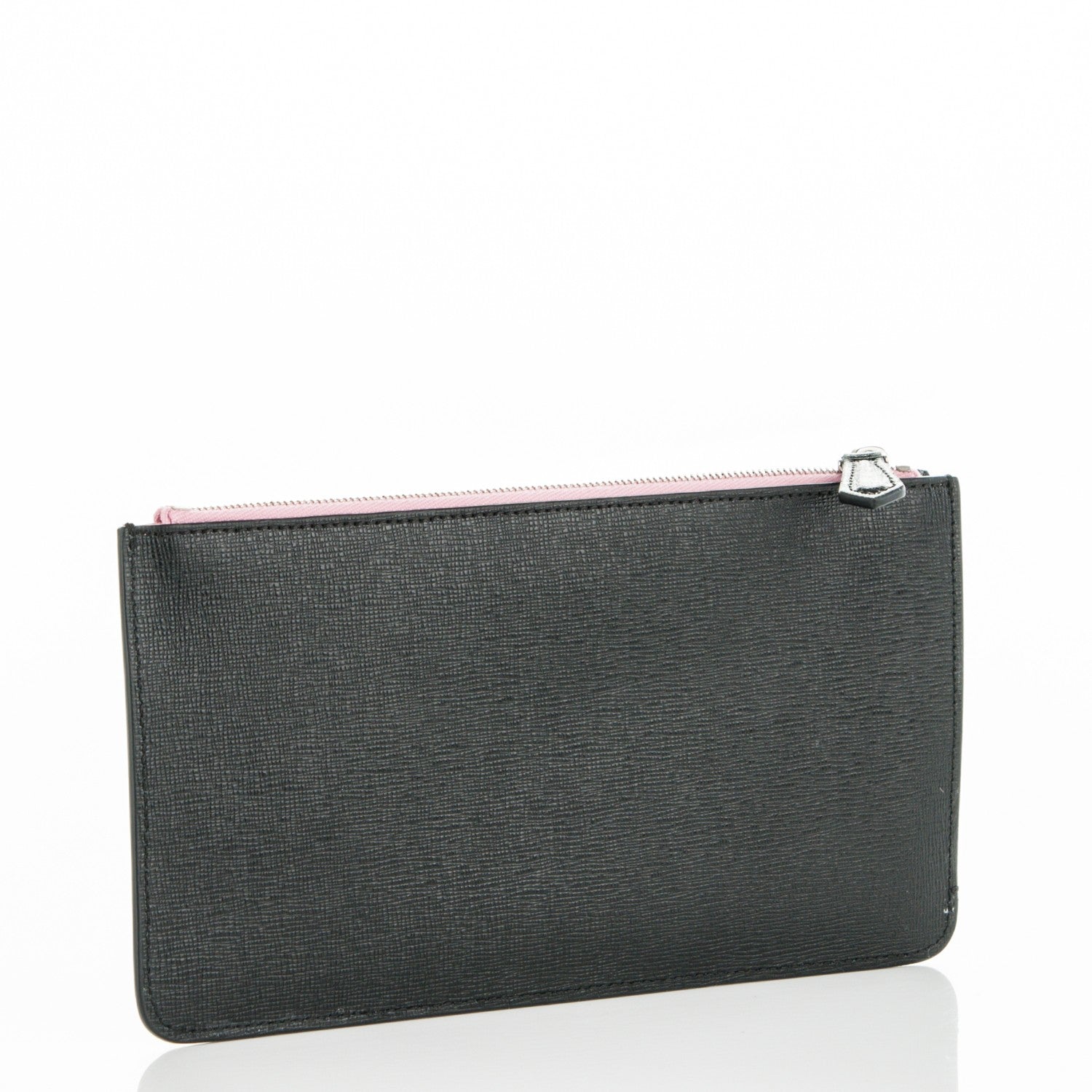 Fendi Vitello Elite Century Hypnoteyes Studded Zip Pouch Bubblegum Multicolor 3 of 7