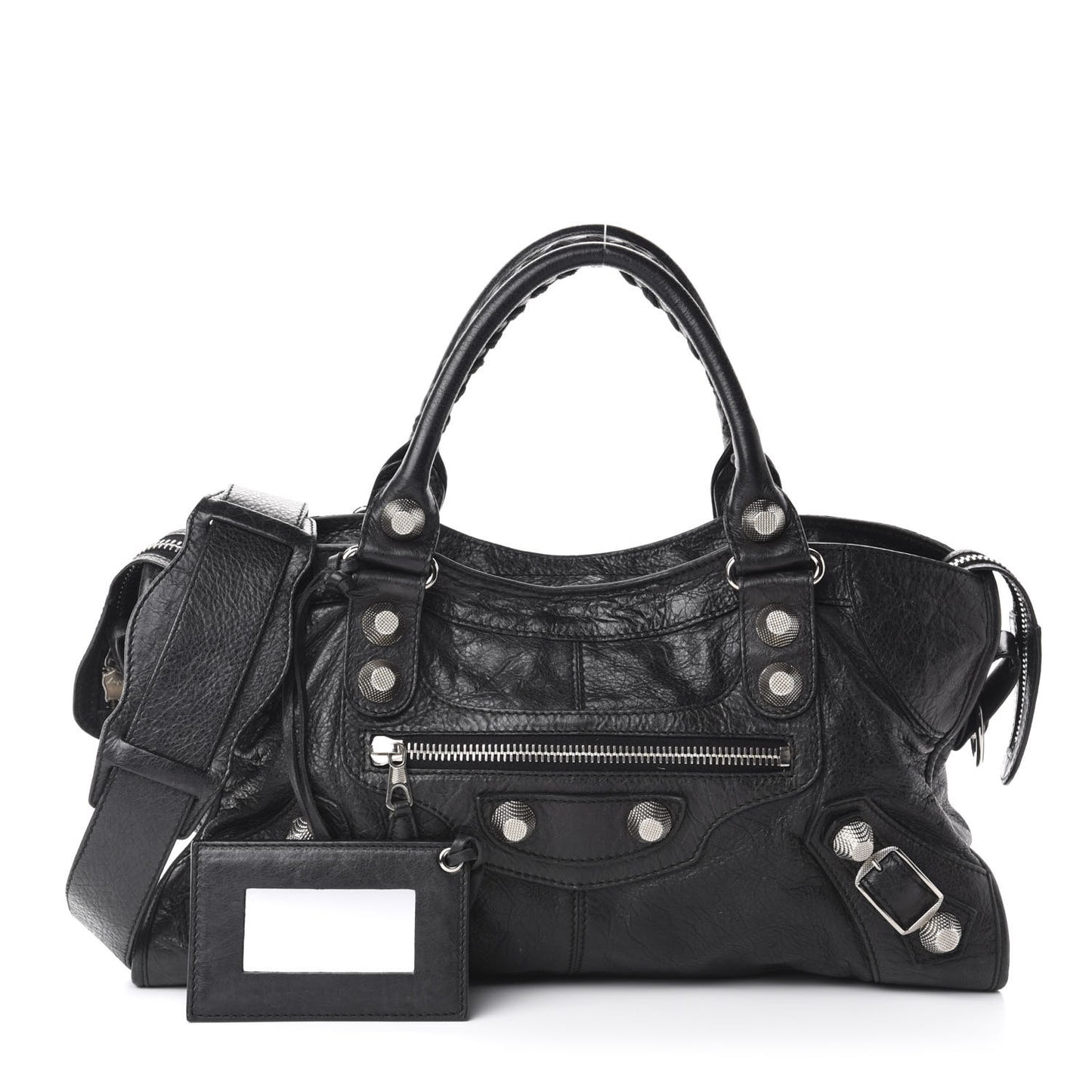 Agneau Giant 21 Silver Hardware Part Time Black