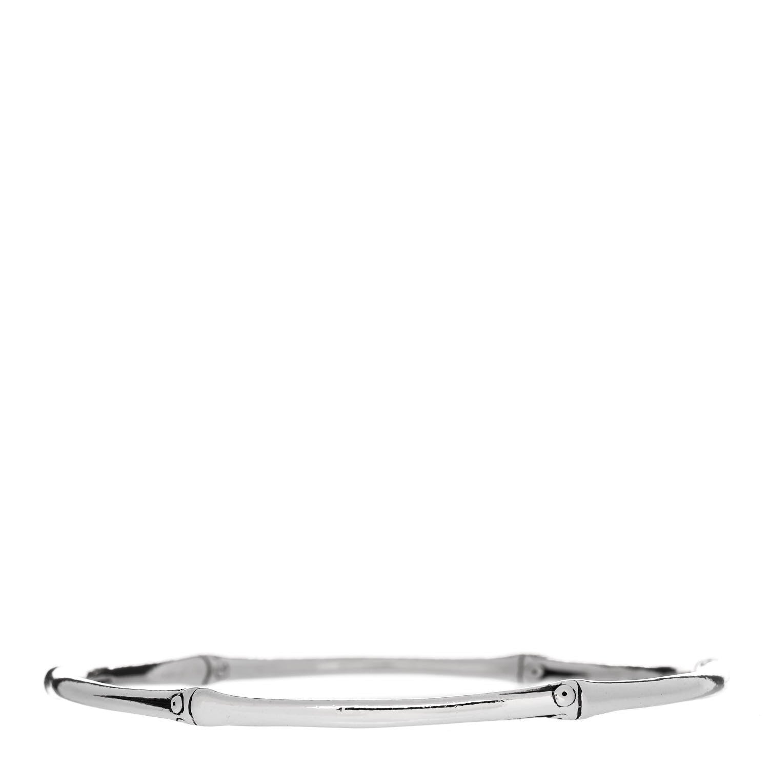 John Hardy Sterling Silver Slim Bamboo Bangle Bracelet 2 of 4
