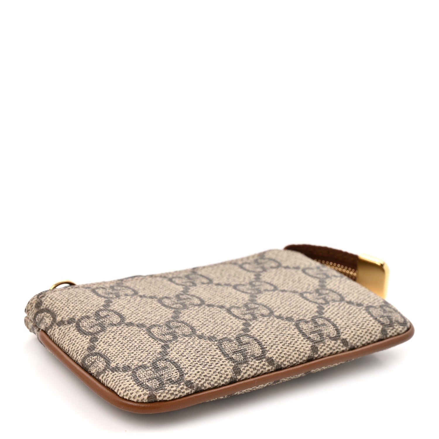 Gucci GG Supreme Monogram Key Case Beige Ebony Cuir 4 of 8